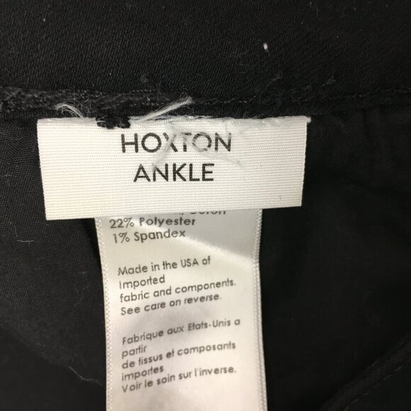 Paige Women's Black Hoxton Ankle Jeans Leopard Print Tuxedo Stripes size 28 - Picture 5 of 10